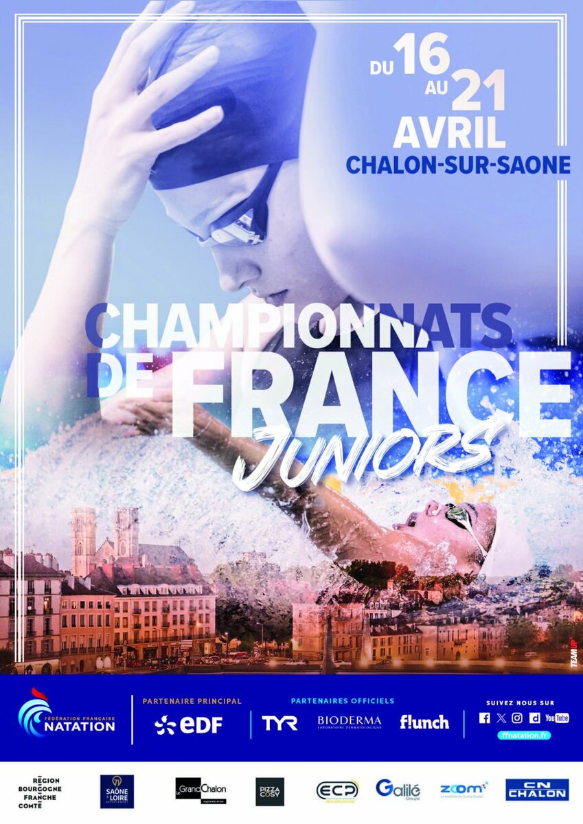 🚩 Save the Date : Championnats de France juniors Chalon-sur-Saône