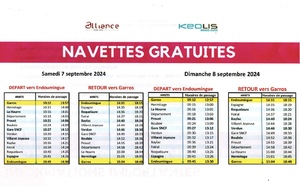 🚌 Accès Foire aux sports par navettes gratuites