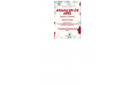 AQUAGYM de Noël le Mercredi 17 Décembre 2025