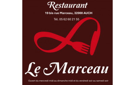 Restaurant LE MARCEAU 19 BIS RUE MARCEAU 32000 AUCH Tél. 05 62 60 21 55